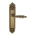 Дверная ручка Venezia "ANNETA" на планке PL96, матовая бронза
