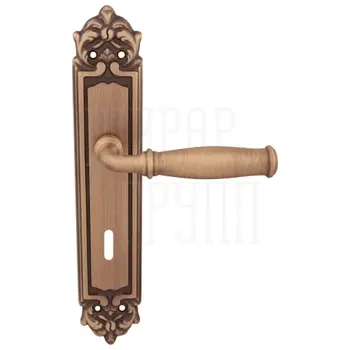 Дверная ручка на планке Melodia 266/229 'Isabel' матовая бронза (key)