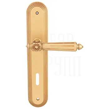 Дверная ручка на планке Melodia 246/235 'Nike' французское золото (key)