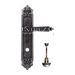Дверная ручка Extreza 'LEON' (Леон) 303 на планке PL02, античное серебро (wc)