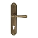 Дверная ручка Extreza 'PIERO' (Пиеро) 326 на планке PL03, матовая бронза (cyl)