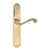 Дверная ручка Extreza 'LINA' (Лина) 313 на планке PL01, полированное золото