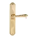 Дверная ручка Extreza 'PETRA' (Петра) 304 на планке PL01, полированное золото