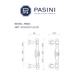Дверная ручка-скоба Pasini "Pireo", схема