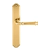 Дверная ручка Extreza 'BONO' (Боно) 328 на планке PL01, полированное золото (PASS)