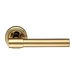 Дверная ручка Extreza 'NUVO' (Нуво) 125 на круглой розетке R01, полированное золото