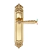 Дверная ручка Extreza 'LEON' (Леон) 303 на планке PL02, полированное золото
