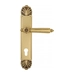 Дверная ручка Venezia 'CASTELLO' на планке PL87, французское золото (cyl)