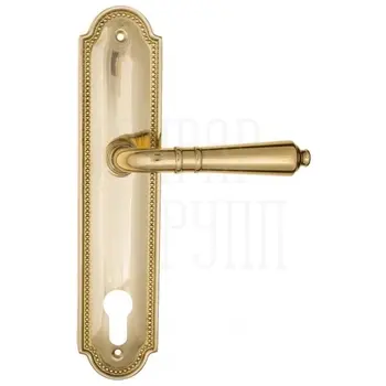 Дверная ручка Fratelli Cattini 'TOSCANA' на планке PL248 полированная латунь (cyl)