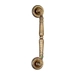 Ручка дверная скоба Extreza 'Petra' (Петра) 250 мм (205 мм) на круглых розетках R06, матовая бронза