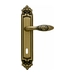 Дверная ручка на планке Melodia 243/229 "Rosa", матовая бронза (key)