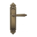 Дверная ручка Venezia "CASTELLO" на планке PL96, матовая бронза