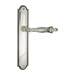 Дверная ручка Venezia 'OLIMPO' на планке PL98, натуральное серебро