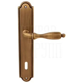 Дверная ручка на планке Melodia 298/458 'Camilla' матовая бронза (key)