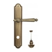 Дверная ручка Venezia "PELLESTRINA" на планке PL98, матовая бронза (wc-4)