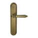 Дверная ручка Extreza 'LEON' (Леон) 303 на планке PL05, матовая бронза