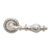Дверная ручка Extreza 'Evita' (Эвита) 301 на круглой розетке R02, полированный никель