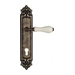Дверная ручка Venezia "COLOSSEO" на планке PL96, античная бронза (cyl)