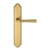 Дверная ручка Extreza 'SANDRO' (Сандро) 332 на планке PL03, матовое золото (PASS)