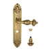 Дверная ручка Venezia "LUCRECIA" на планке PL90, французское золото (wc-4)