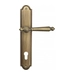 Дверная ручка Venezia "PELLESTRINA" на планке PL98, матовая бронза (cyl)