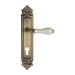 Дверная ручка Venezia "COLOSSEO" на планке PL96, матовая бронза (cyl)
