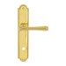 Дверная ручка Extreza 'PIERO' (Пиеро) 326 на планке PL03, полированное золото (wc)