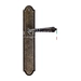 Дверная ручка Extreza 'PETRA' (Петра) 304 на планке PL03, античная бронза