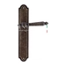 Дверная ручка Extreza 'DANIEL' (Даниел) 308 на планке PL03, античная бронза