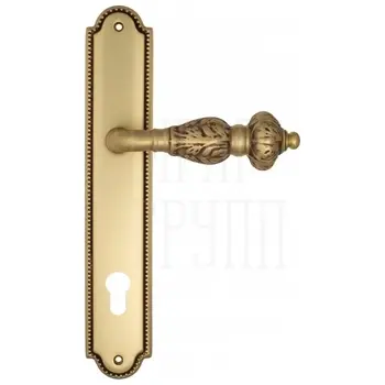 Дверная ручка Venezia 'LUCRECIA' на планке PL98 французское золото (cyl)