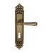 Дверная ручка Extreza 'PIERO' (Пиеро) 326 на планке PL02, матовая бронза (key)