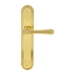 Дверная ручка Extreza 'PIERO' (Пиеро) 326 на планке PL05, полированное золото