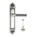 Дверная ручка Venezia 'IMPERO' на планке PL96, натуральное серебро (wc)