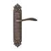 Дверная ручка на планке Melodia 132/229 "Laguna", античное серебро