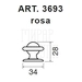 Дверной ограничитель Fimet 3693 Rosa, схема