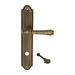 Дверная ручка Extreza 'PIERO' (Пиеро) 326 на планке PL03, матовая бронза (wc)