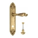 Дверная ручка Venezia 'Opera' на планке PL90, французское золото (wc)