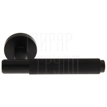 Дверная ручка на круглой розетке Forme 335 'Сity' черный