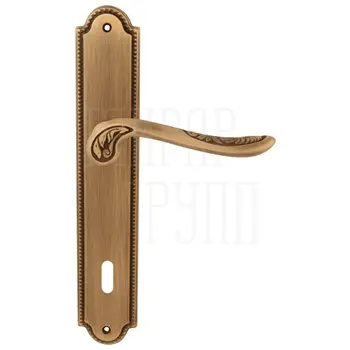 Дверная ручка на планке Melodia 285/458 'Daisy' матовая бронза (key)