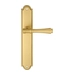 Дверная ручка Extreza 'PIERO' (Пиеро) 326 на планке PL03, матовое золото (PASS)