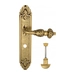 Дверная ручка Venezia "LUCRECIA" на планке PL90, французское золото (wc)