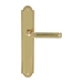 Дверная ручка Extreza 'BENITO' (Бенито) 307 на планке PL03, полированное золото (PASS)