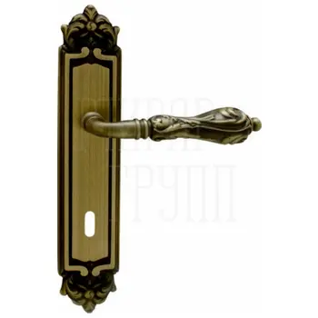 Дверная ручка на планке Melodia 229/229 'Libra' матовая бронза (key)