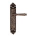 Дверная ручка Fratelli Cattini 'FARFALLA' на планке PL96 , античная бронза