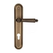 Дверная ручка Fratelli Cattini "TORCELLO" на планке PL288 , матовая бронза (cyl)