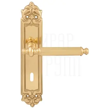 Дверная ручка на планке Melodia 353/229 'Regina' полированная латунь (key)