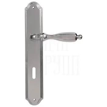 Дверная ручка на планке Melodia 298/230 'Camilla' полированный хром (key)