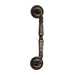 Ручка дверная скоба Extreza 'Petra' (Петра) 250 мм (205 мм) на круглых розетках R03, античная бронза