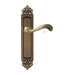 Дверная ручка Extreza 'NINA' (Нина) 317 на планке PL02, матовая бронза
