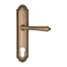 Дверная ручка Fratelli Cattini "TOSCANA" на планке PL248 , матовая бронза (cyl)